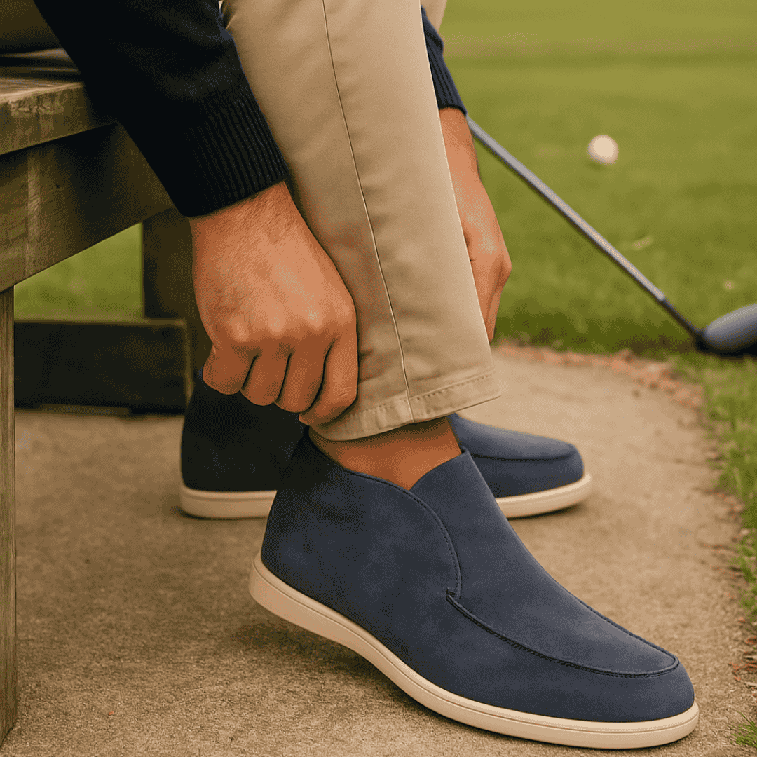 Derada | Hoge Suede Loafers - Derada Fashion