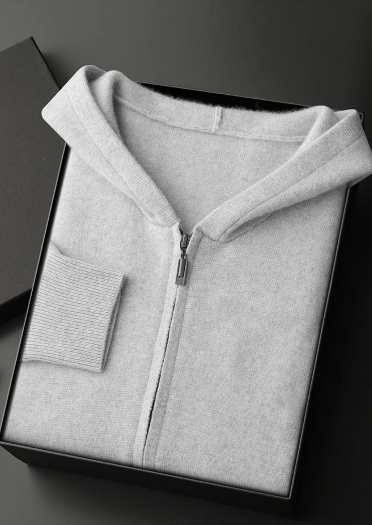 PREMIUM CASHMERE ZIPPER HOODIE - Derada
