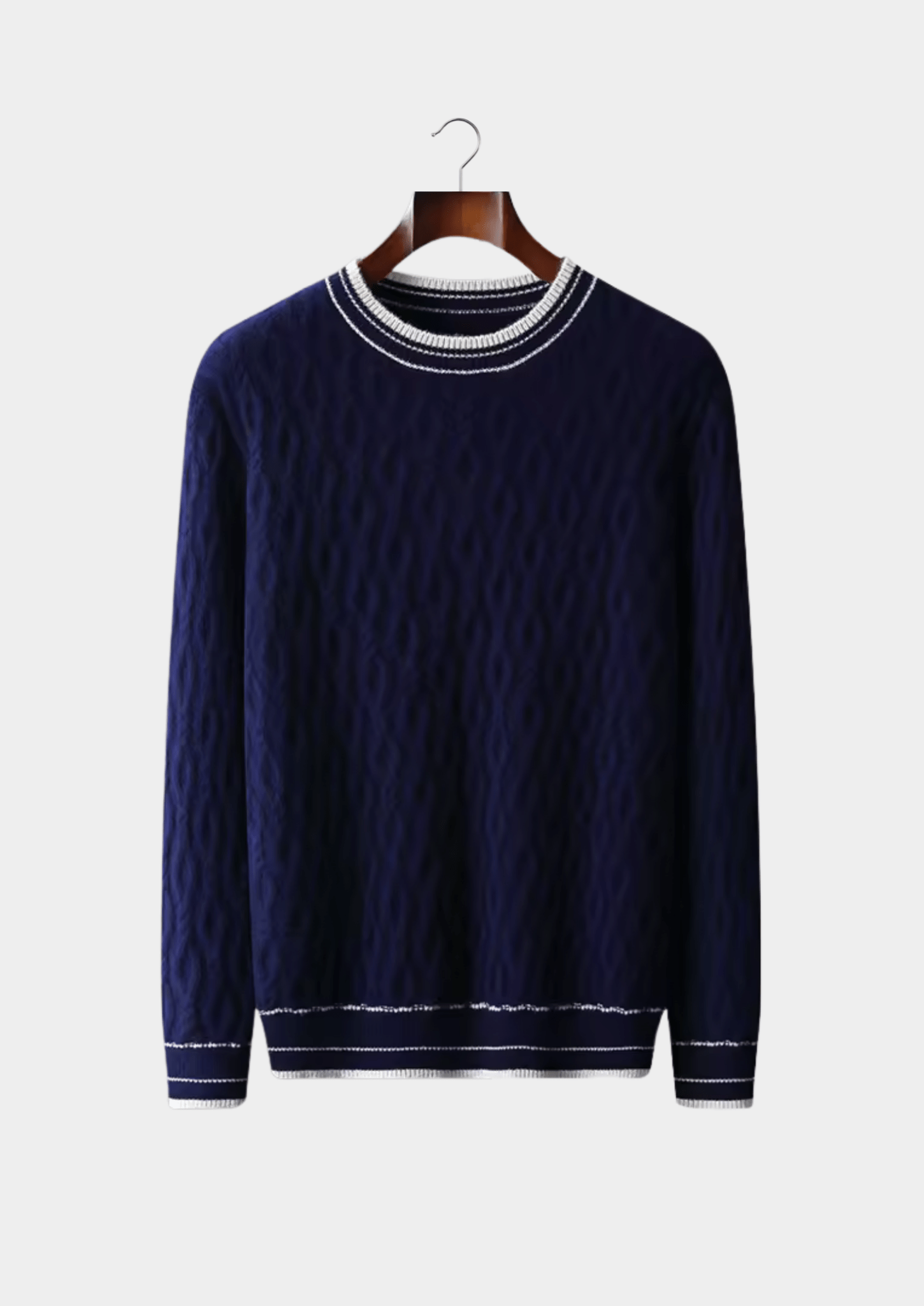 PURE EXTRA - FINE MERINO WOOL JACQUARD CREWNECK - Derada