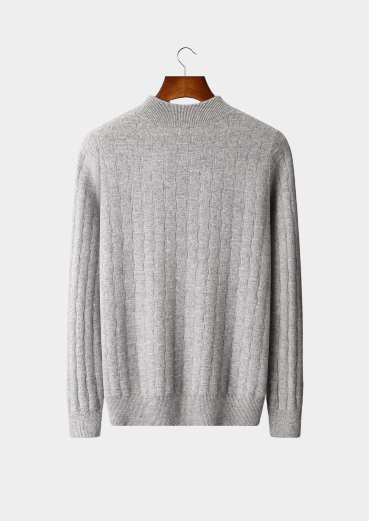 PURE EXTRA - FINE MERINO WOOL TEXTURED MOCKNECK - Derada