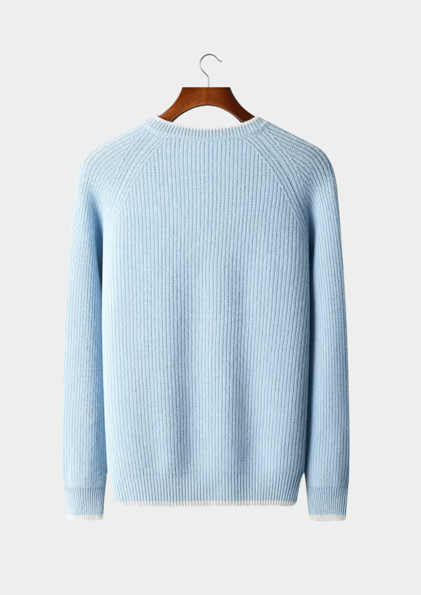 PURE EXTRA - FINE MERINO WOOL TWO TONE CREWNECK - Derada