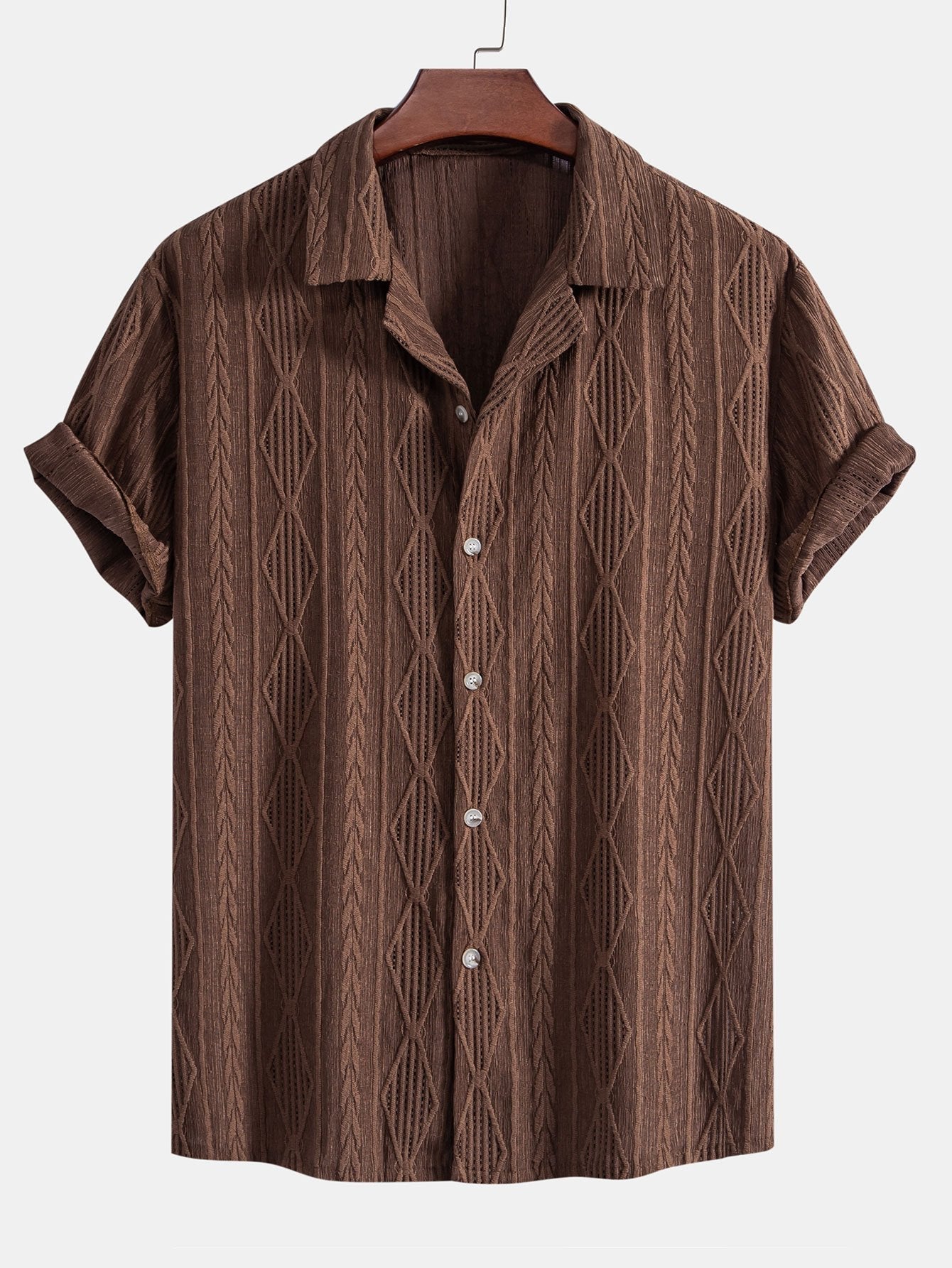 Derada | Geometrisch Jacquard Cubaans Set - Derada Fashion