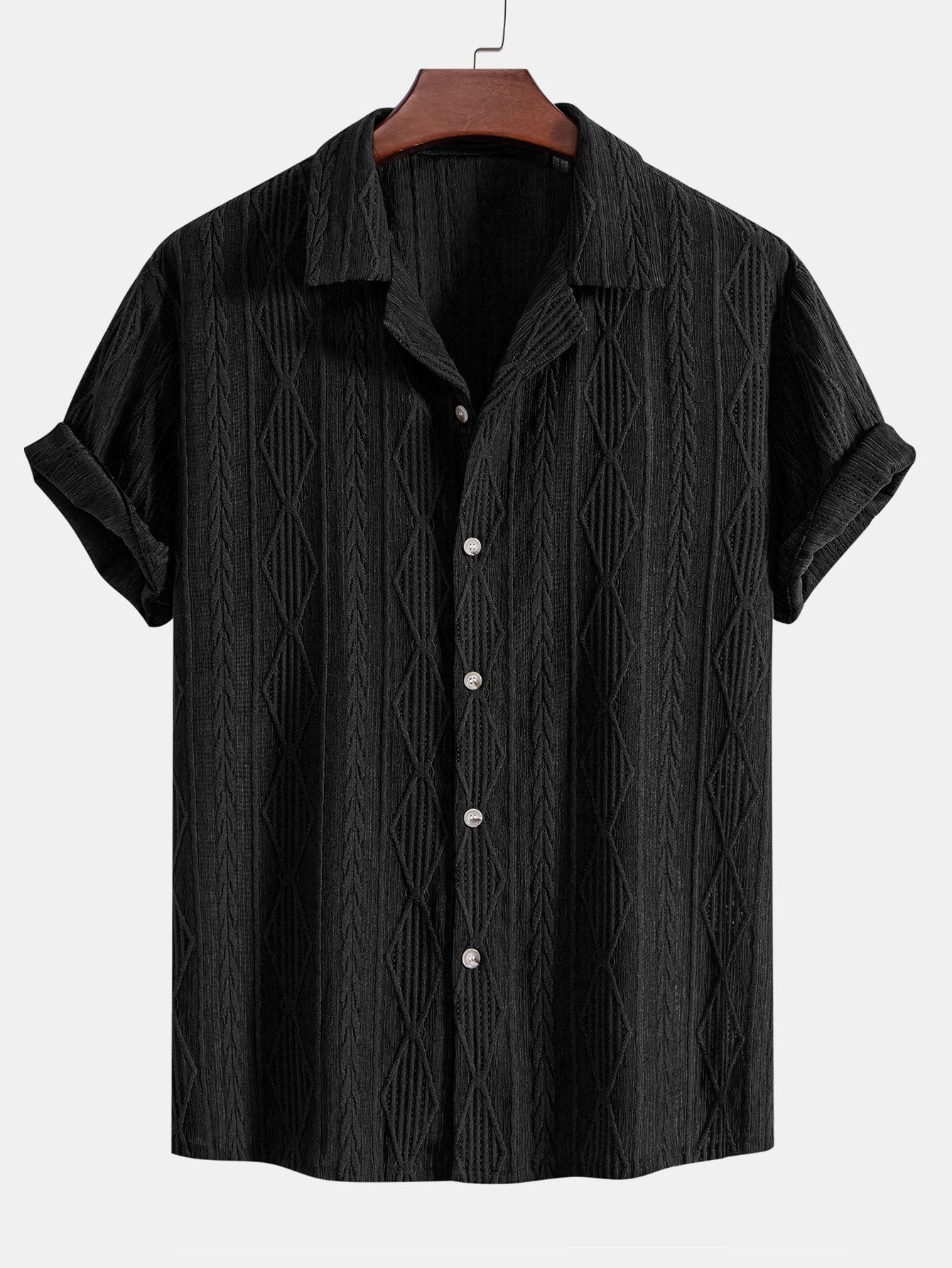 Derada | Geometrisch Jacquard Cubaans Set - Derada Fashion