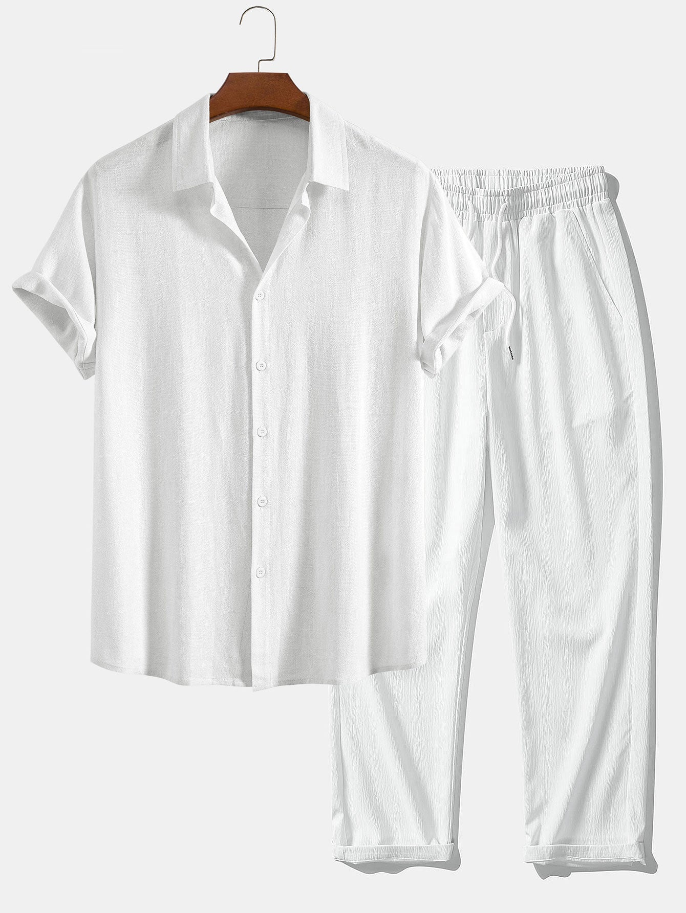 Derada | Klassieke Linnen Rayon Set - Derada Fashion