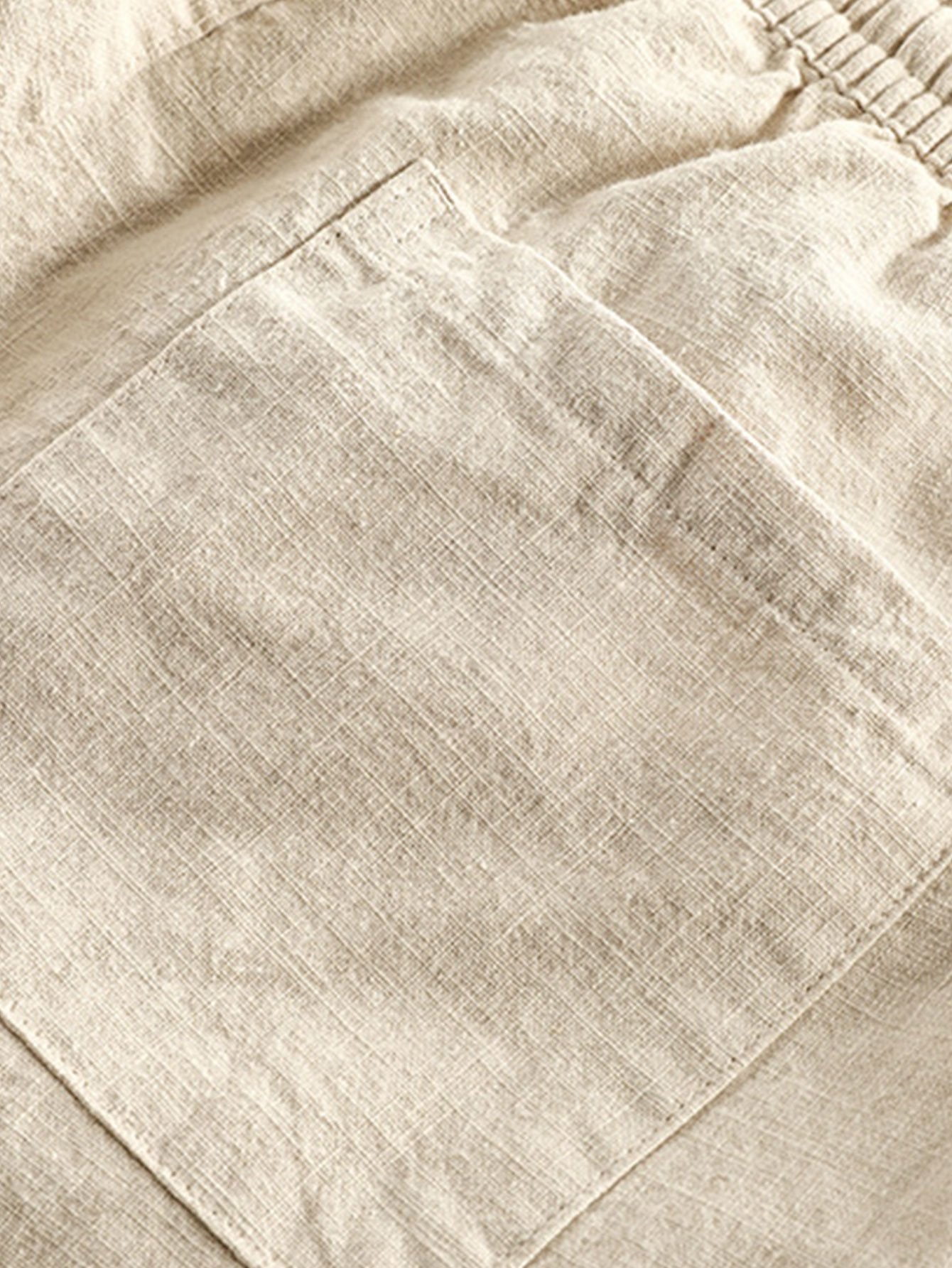 Derada | Linnen Blend Cropped Broek - Derada Fashion