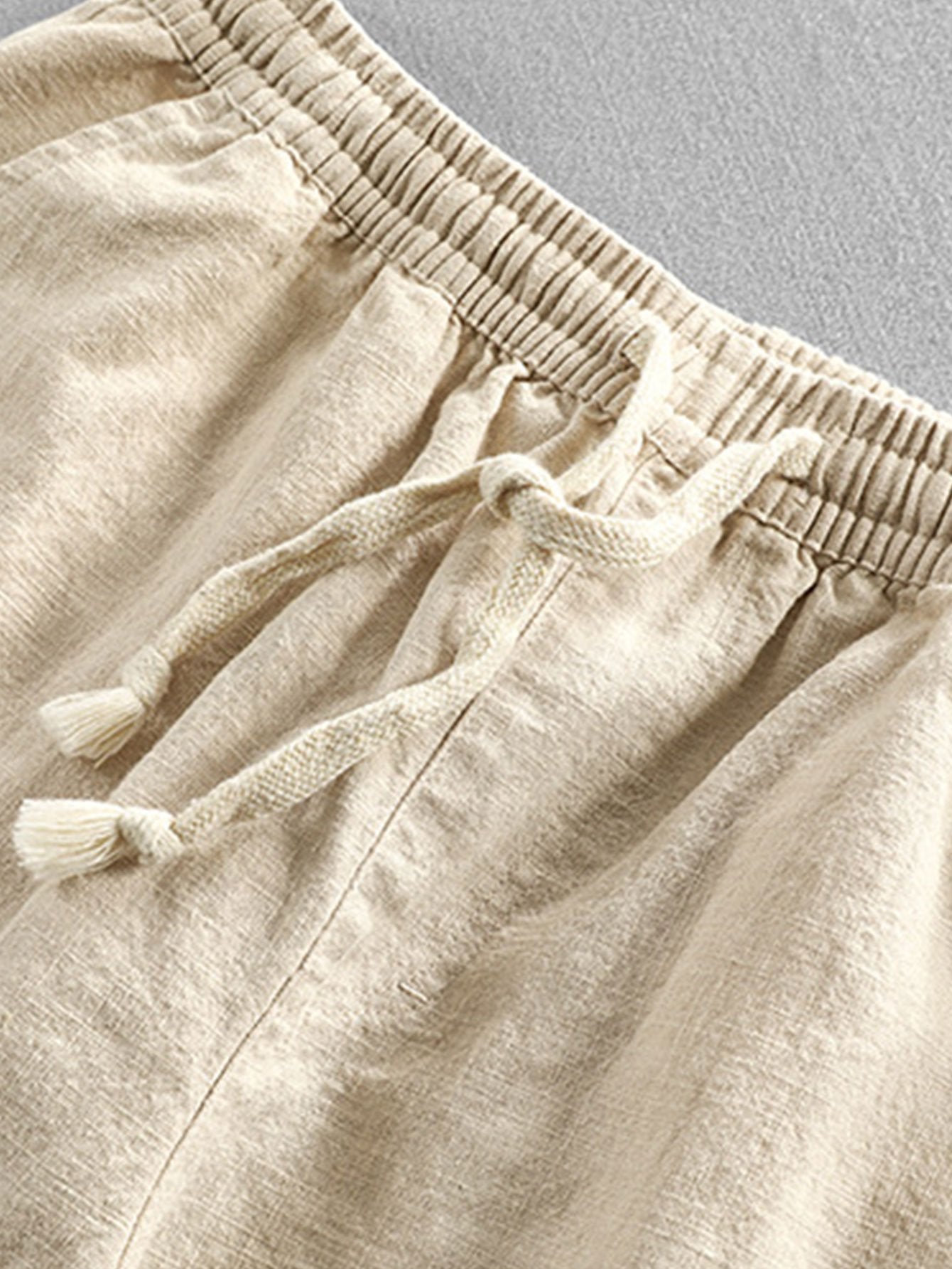 Derada | Linnen Blend Cropped Broek - Derada Fashion