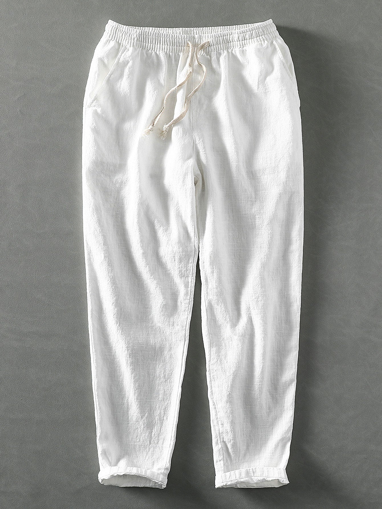 Derada | Linnen Blend Cropped Broek - Derada Fashion