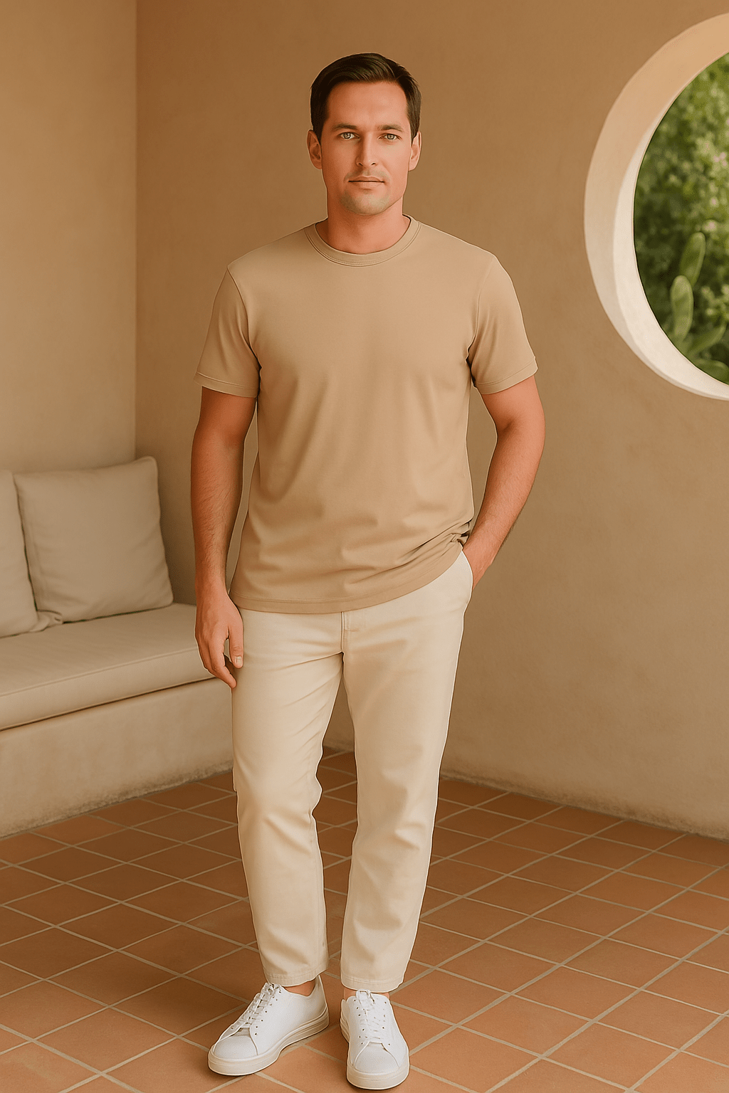 Derada | Luxe T-shirt Beige - Derada