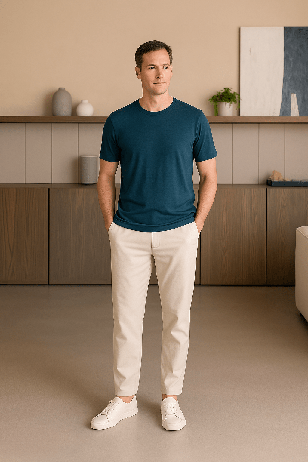 Derada | Luxe T-shirt Marineblauw - Derada