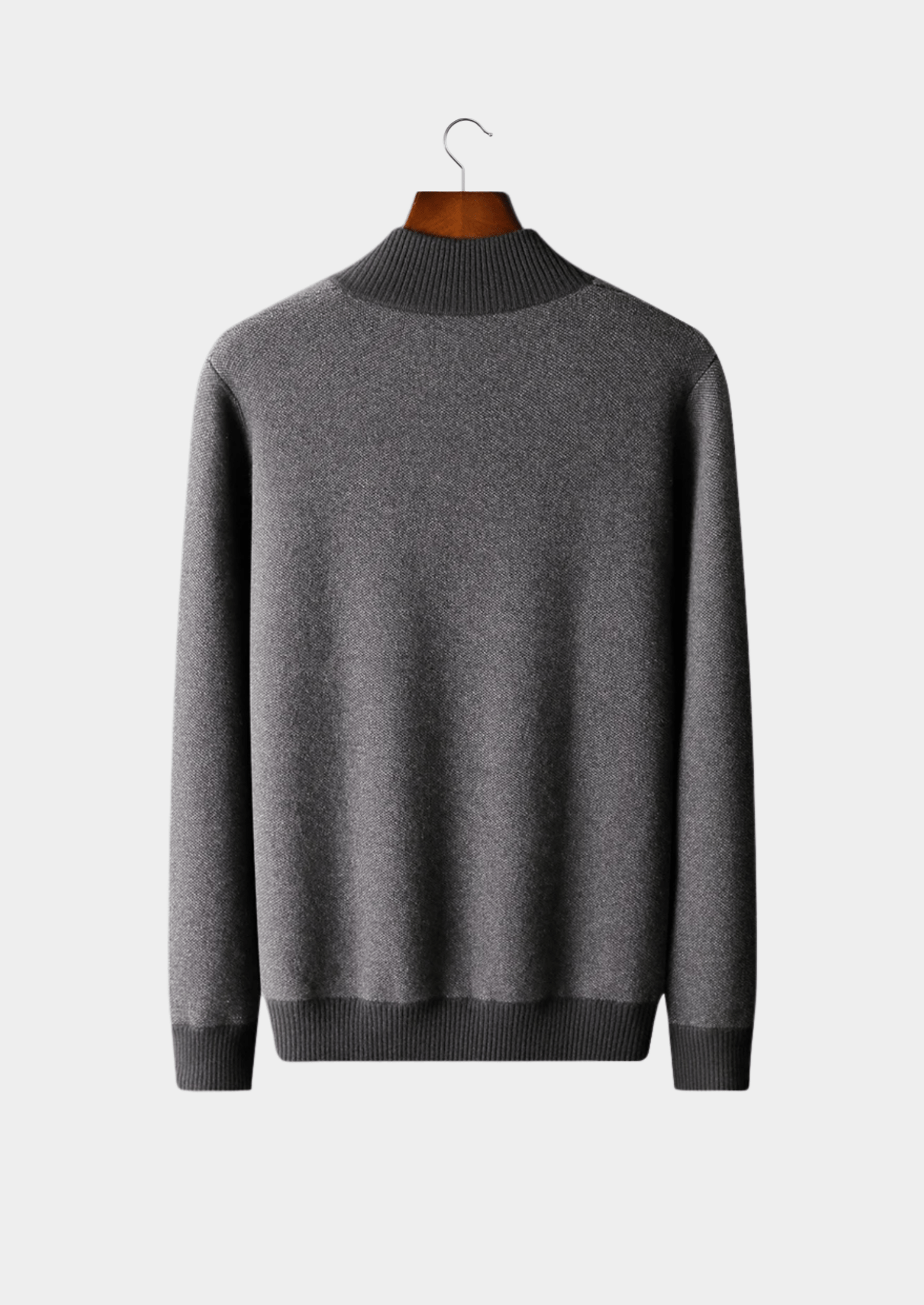 PREMIUM CASHMERE JACQUARD ZIP CARDIGAN - Derada
