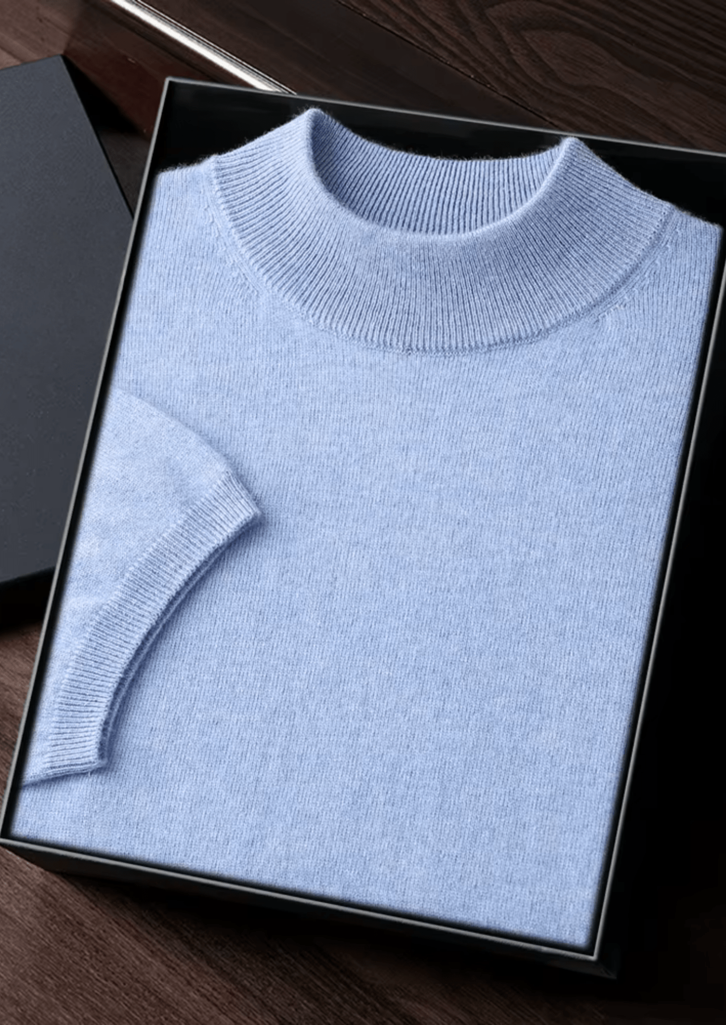 PREMIUM CASHMERE MOCK NECK T - SHIRT - Derada