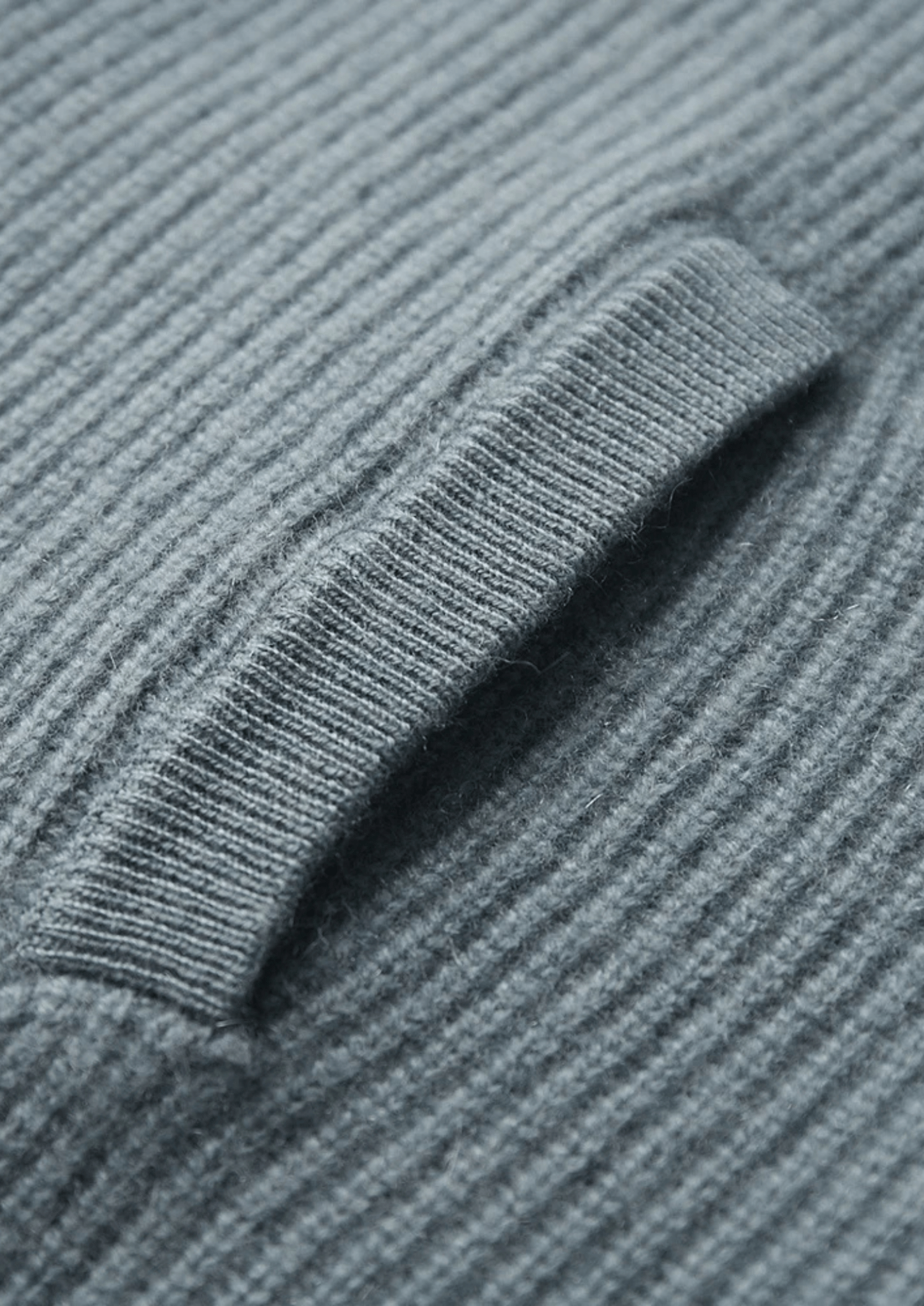 PREMIUM CASHMERE RIBBED CARDIGAN - Derada