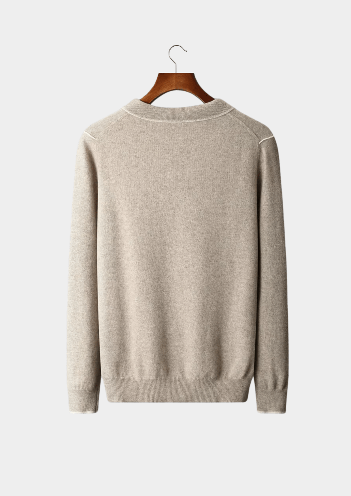 PREMIUM CASHMERE TWO TONE BUTTON POLO - Derada