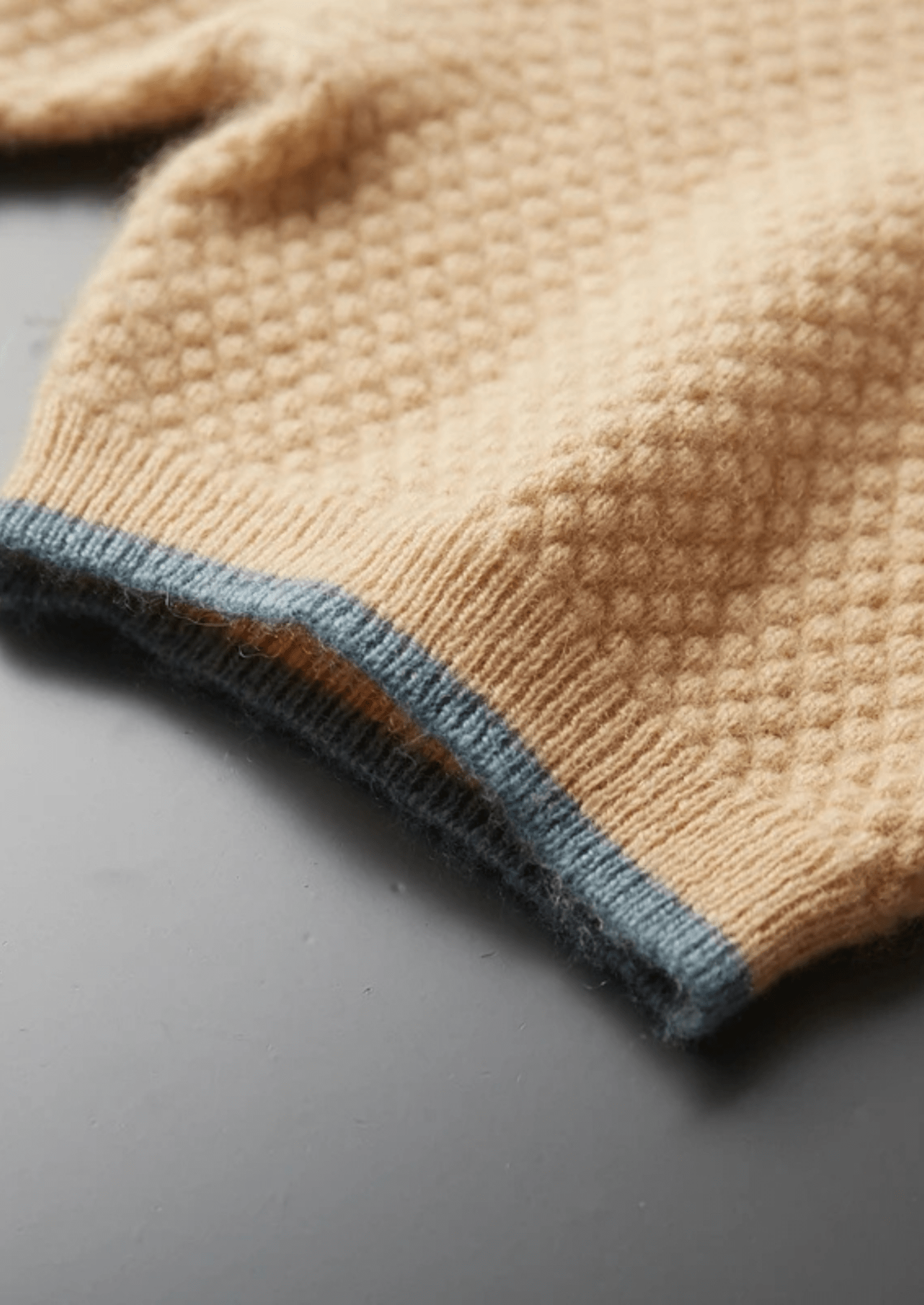 PREMIUM CASHMERE TWO - TONE POLO - Derada