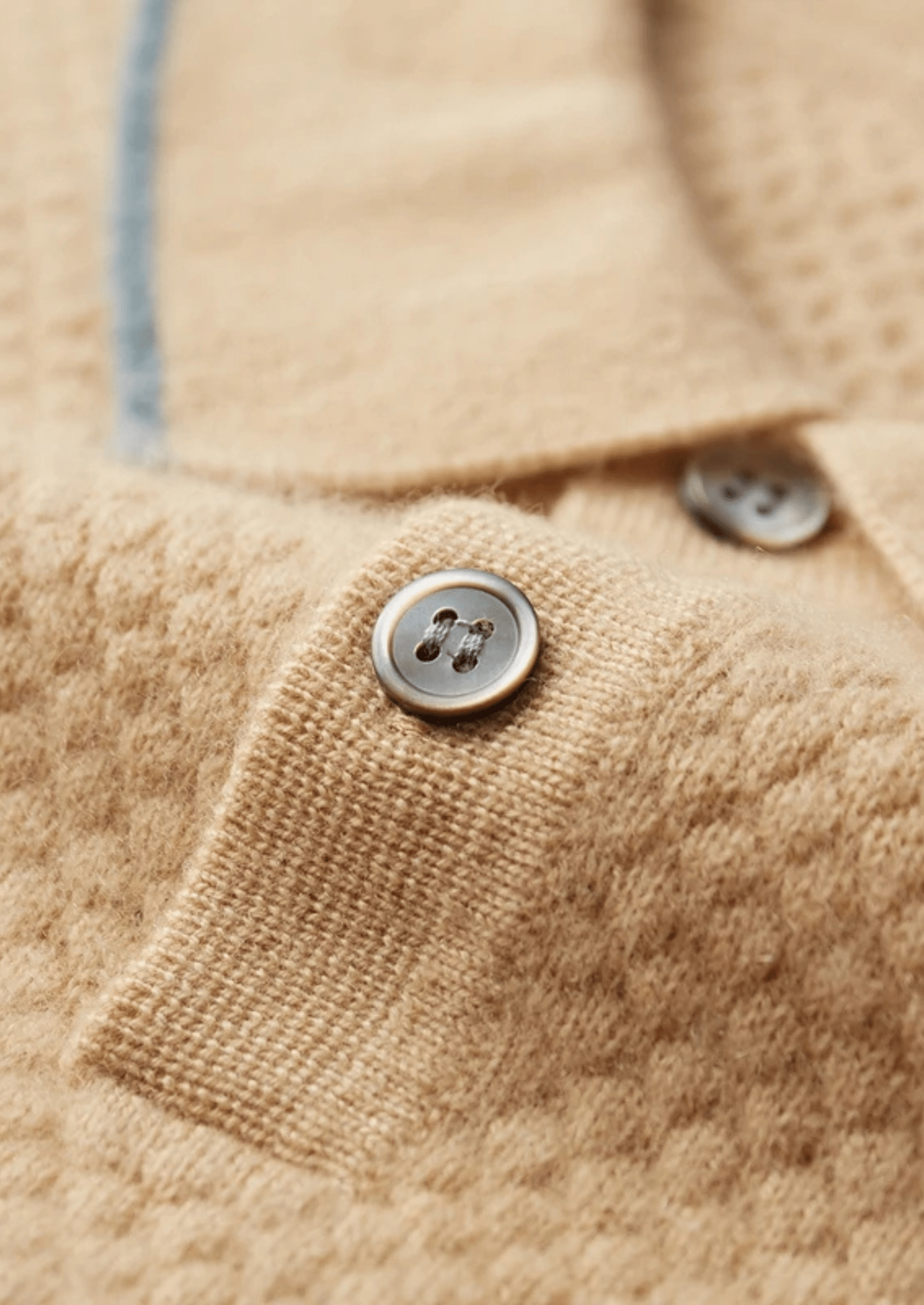 PREMIUM CASHMERE TWO - TONE POLO - Derada