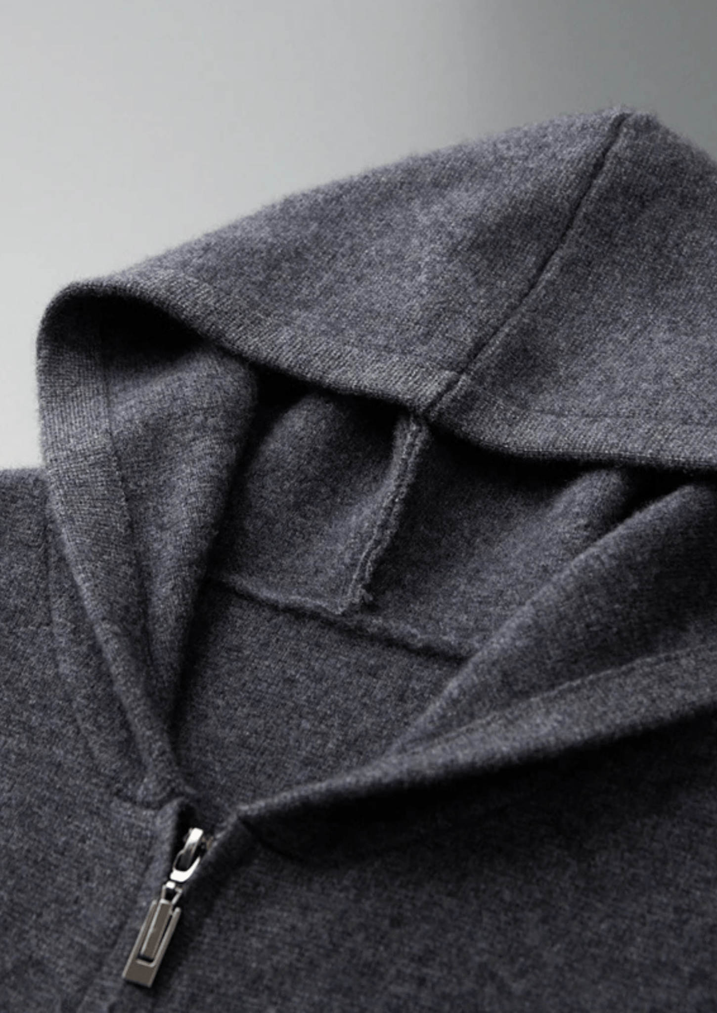 PREMIUM CASHMERE ZIPPER HOODIE - Derada