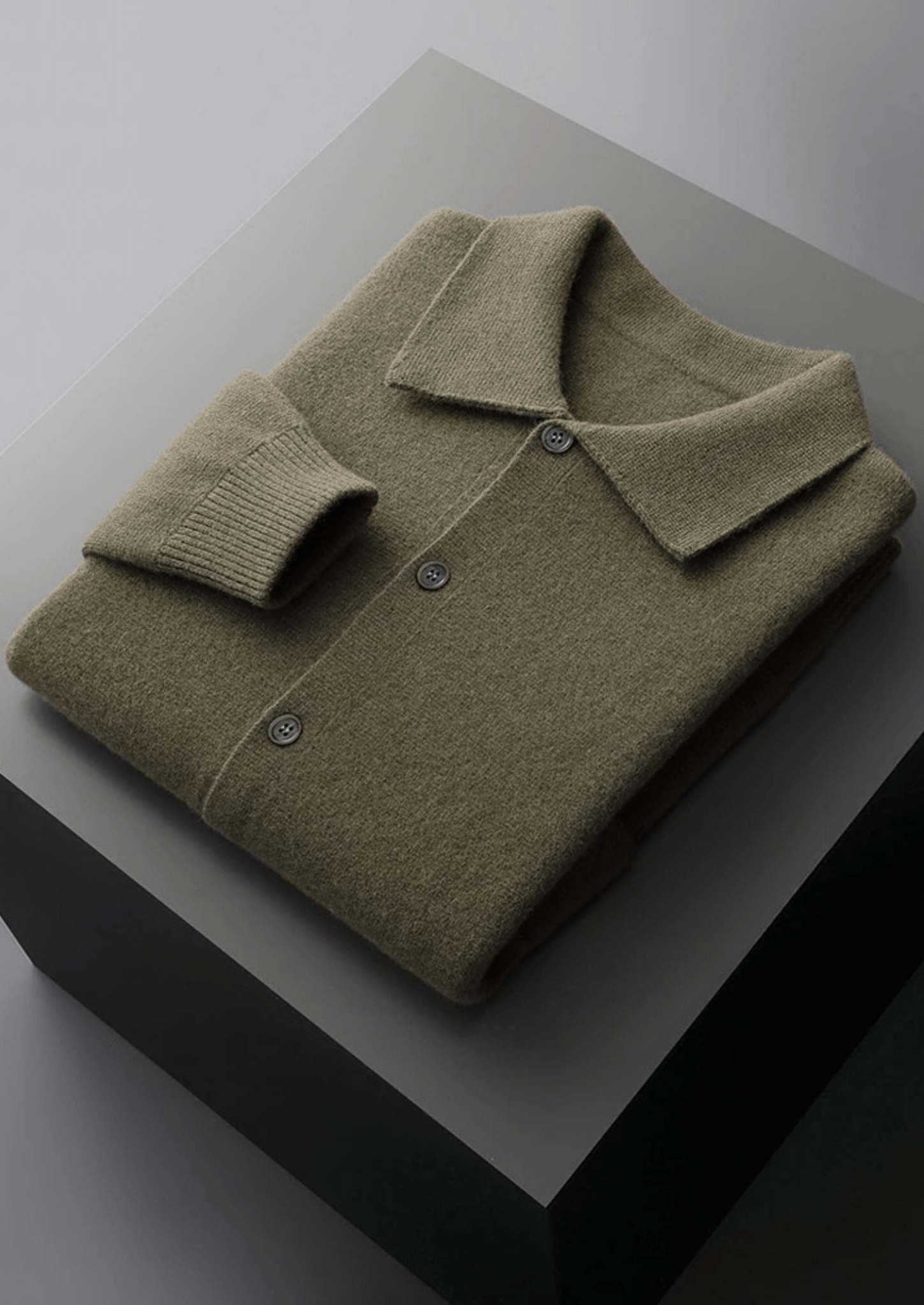 PURE EXTRA - FINE MERINO WOOL BUTTON OVERSHIRT - Derada