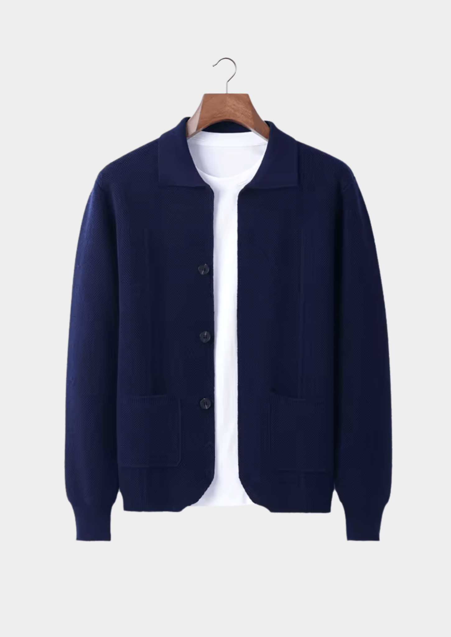 PURE EXTRA - FINE MERINO WOOL BUTTON OVERSHIRT - Derada
