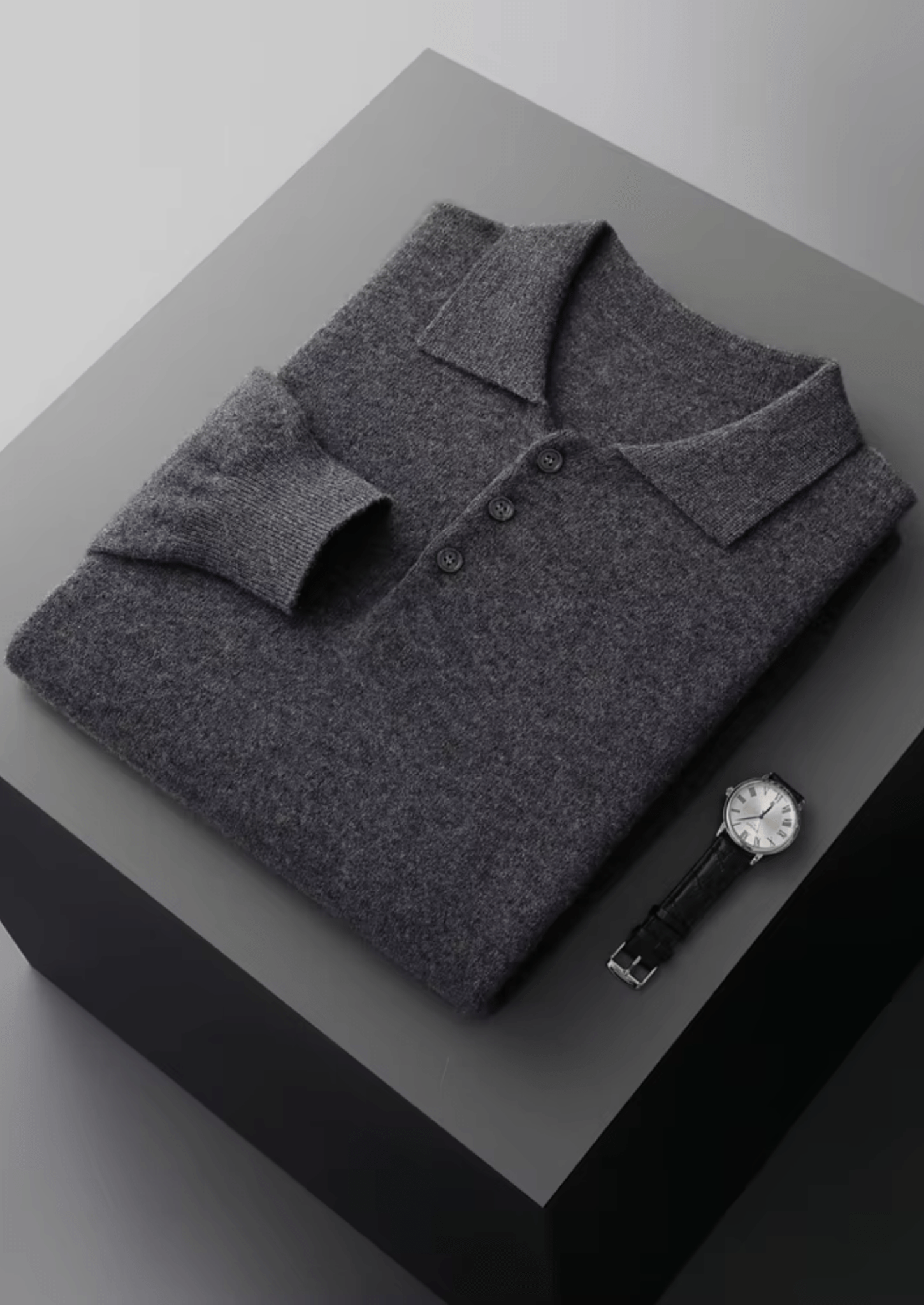 PURE EXTRA - FINE MERINO WOOL CLASSIC SWEATER POLO - Derada