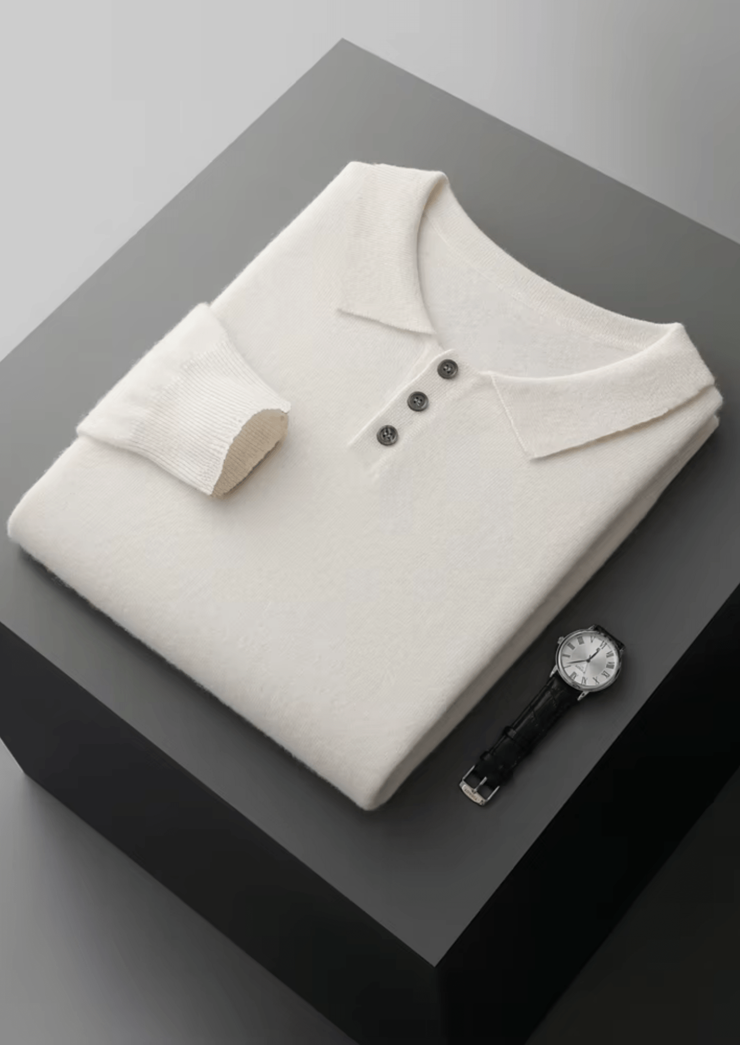 PURE EXTRA - FINE MERINO WOOL CLASSIC SWEATER POLO - Derada