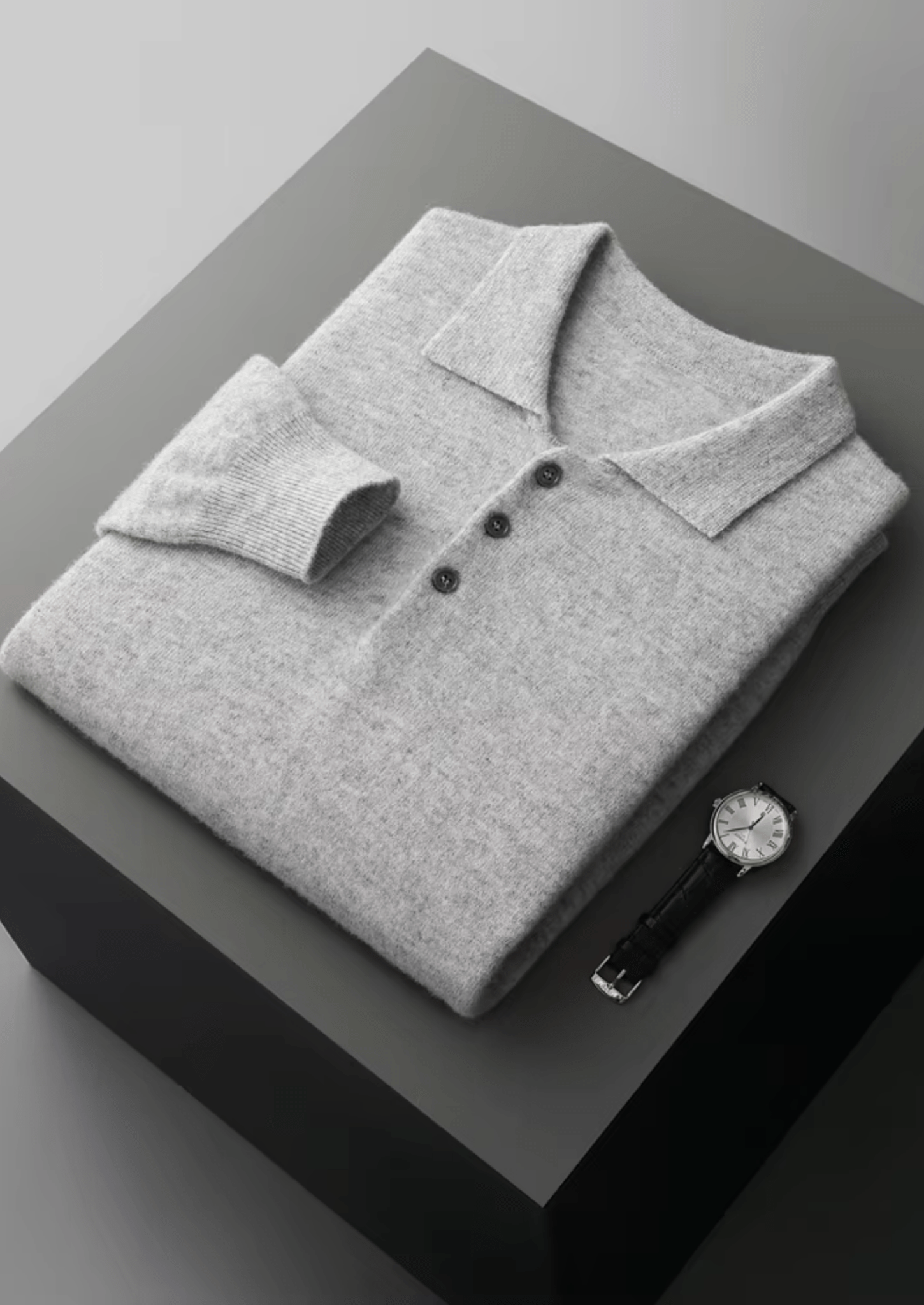 PURE EXTRA - FINE MERINO WOOL CLASSIC SWEATER POLO - Derada
