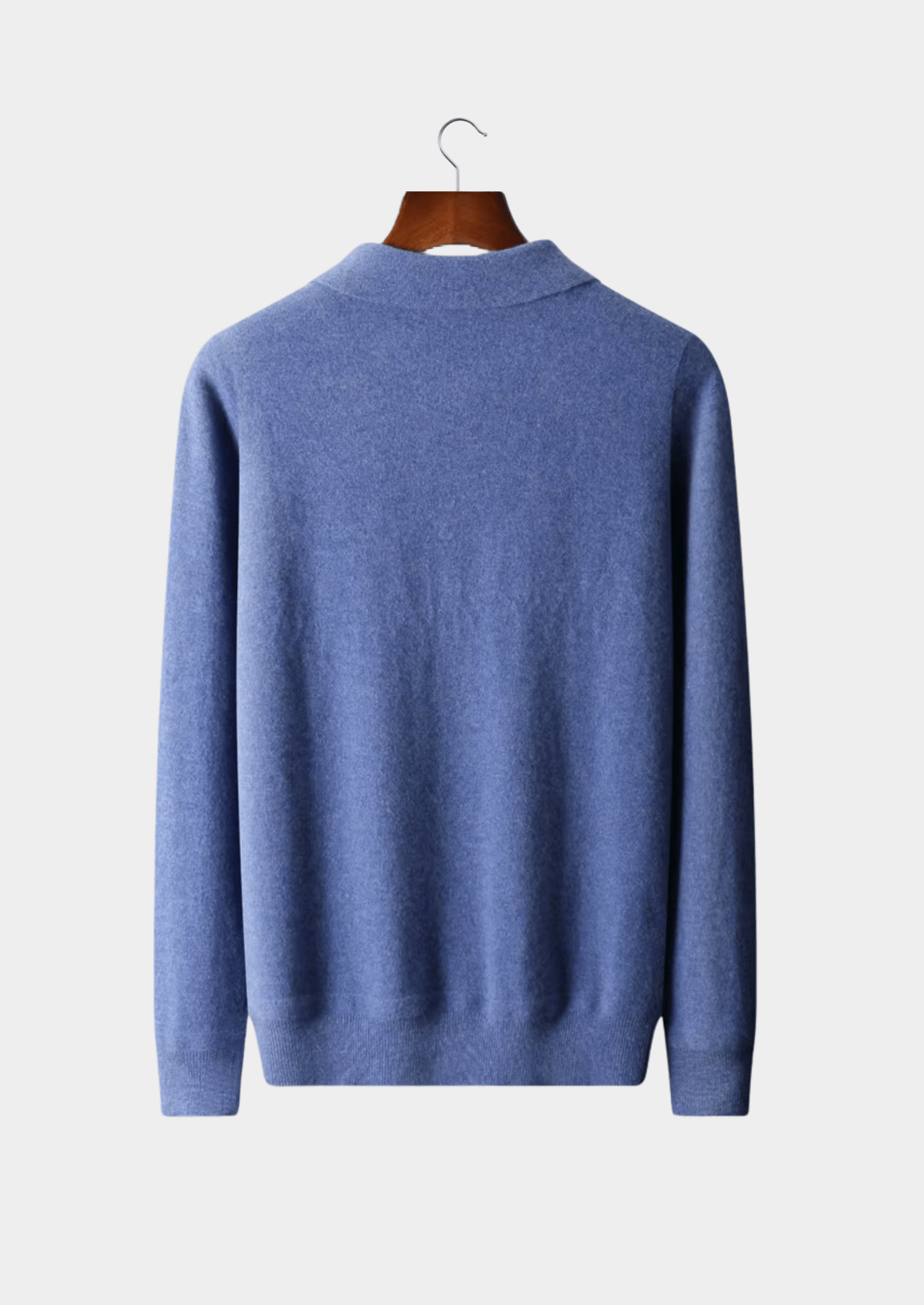 PURE EXTRA - FINE MERINO WOOL HALF ZIP POLO - Derada