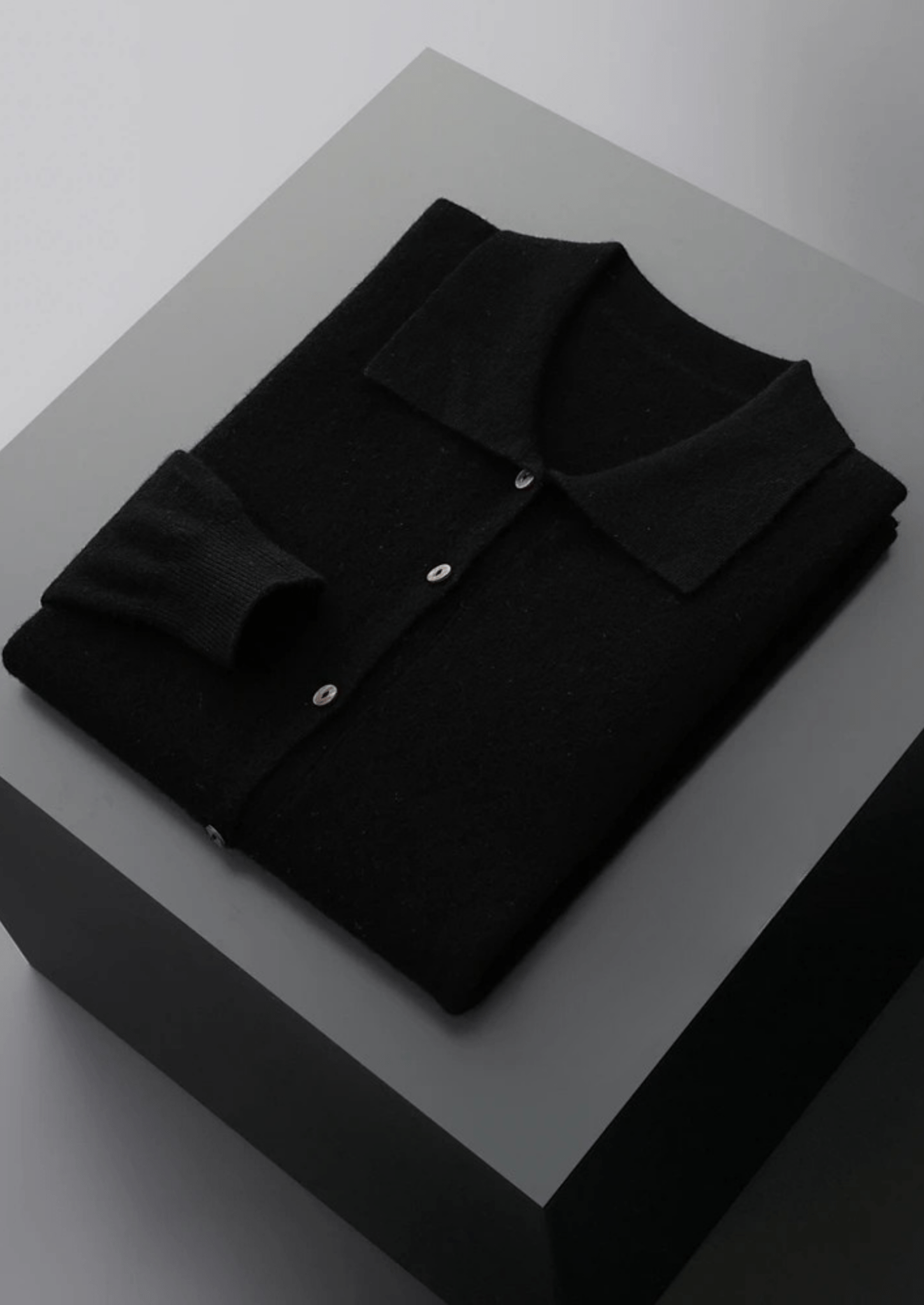 PURE EXTRA - FINE MERINO WOOL POLO CARDIGAN - Derada