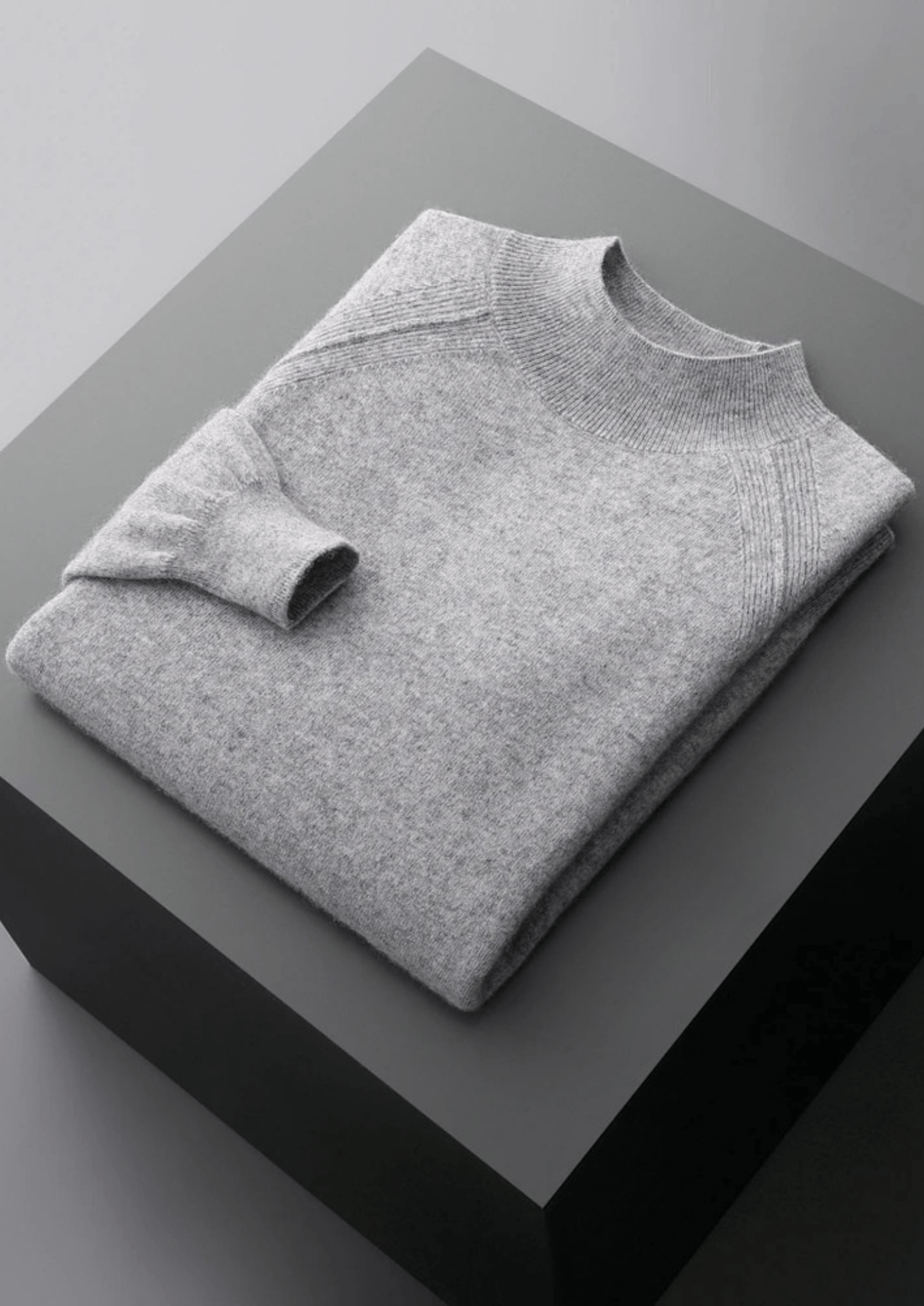 PURE EXTRA - FINE MERINO WOOL RAGLAN MOCKNECK - Derada