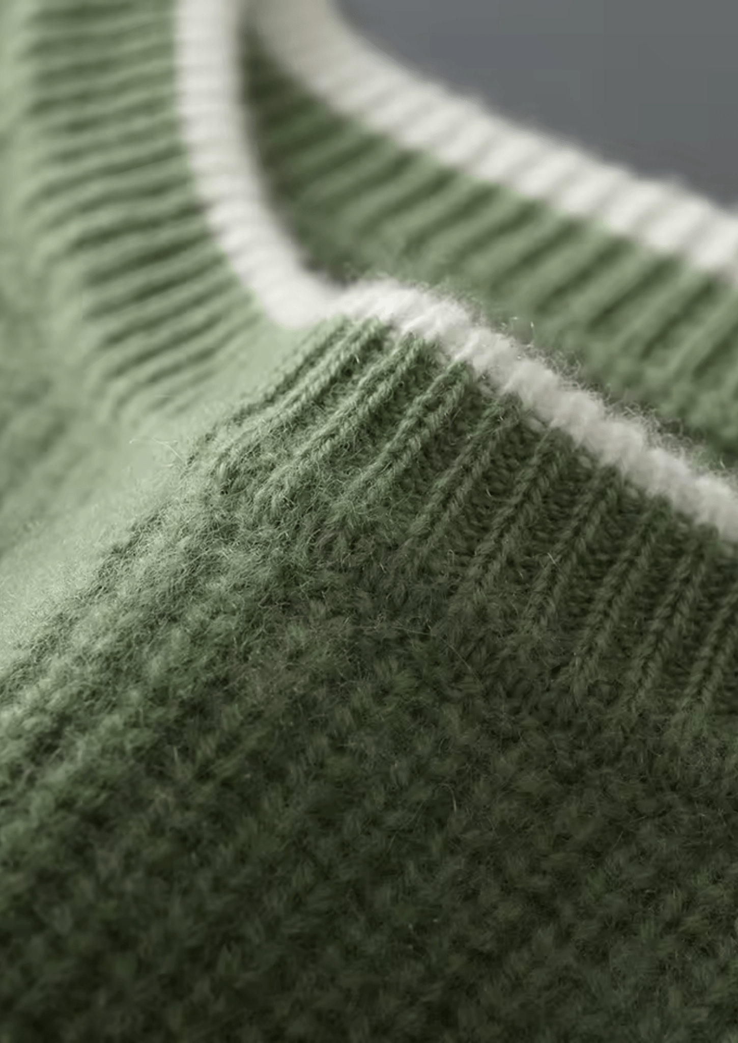PURE EXTRA - FINE MERINO WOOL TWO TONE CREWNECK - Derada