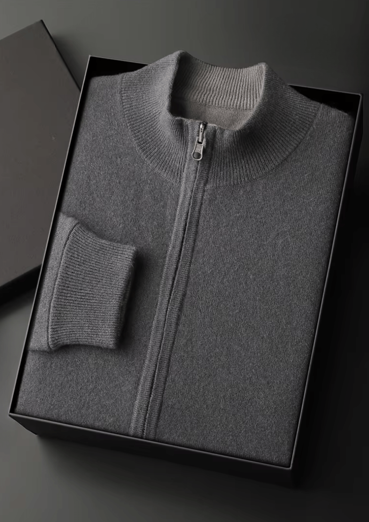 PURE EXTRA - FINE MERINO WOOL ZIP CARDIGAN - Derada