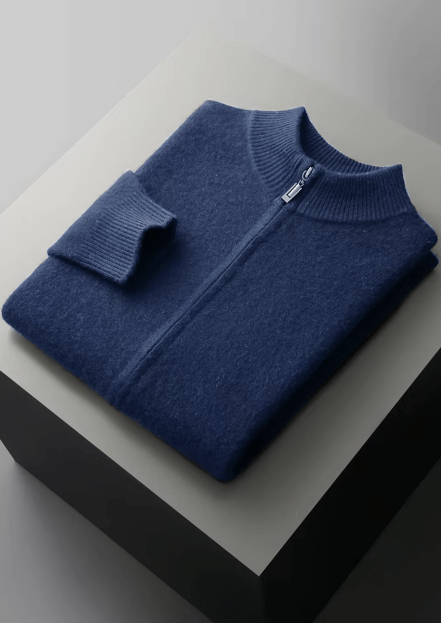 PURE EXTRA - FINE MERINO WOOL ZIPPER CARDIGAN - Derada